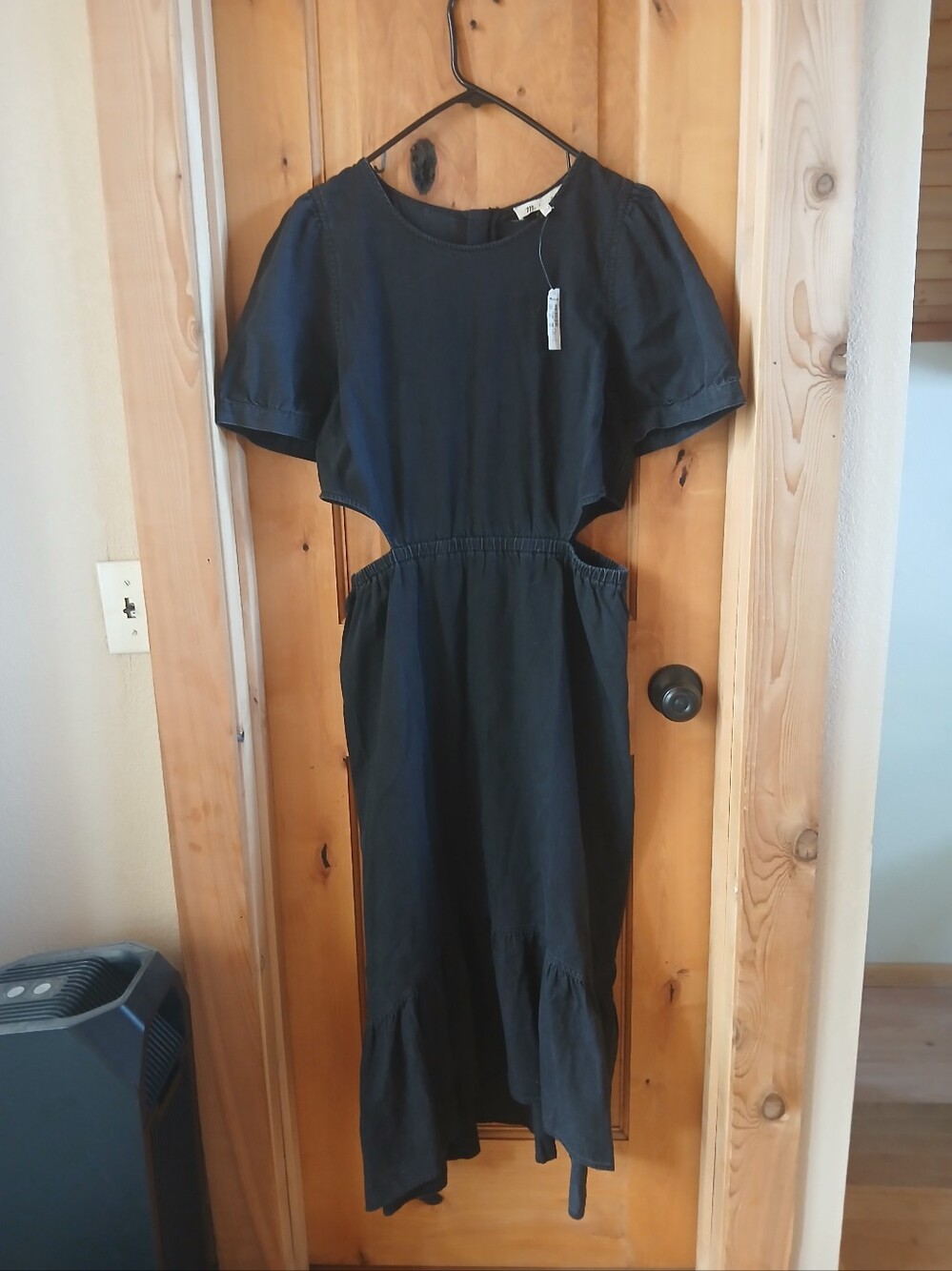 Madewell Denim Cut-Out Midi Dress - Mulgrove Wash NWT